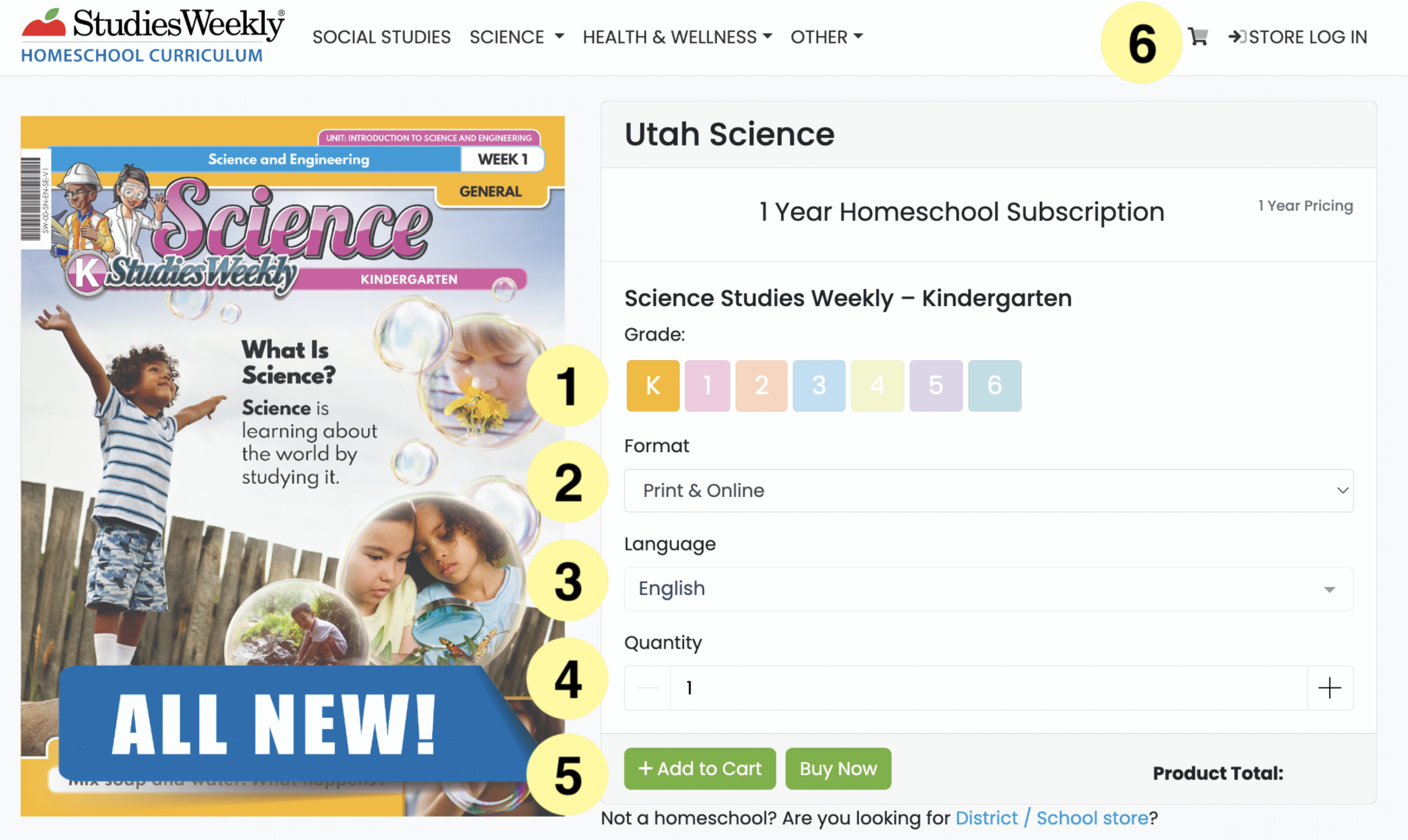 Ordering Homeschool from Studies Weekly