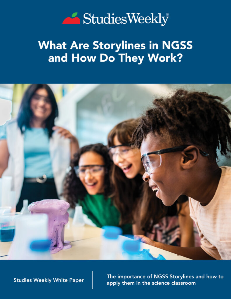 Elementary students learning about science through NGSS Storylines