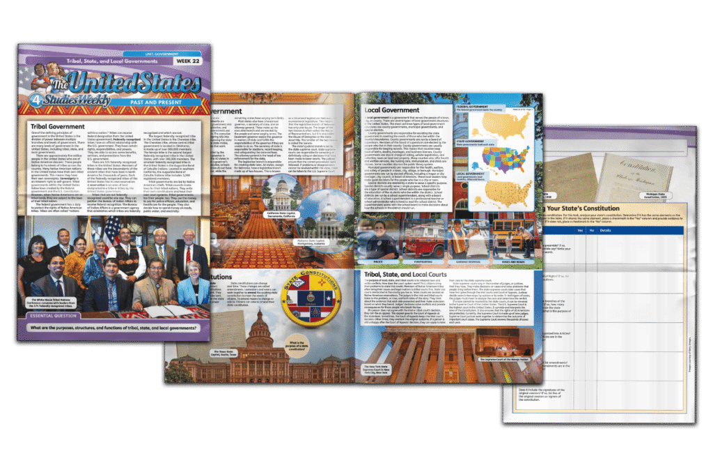 Social Studies from Studies Weekly (1) Open Student Edition of Studies Weekly's National Social Studies