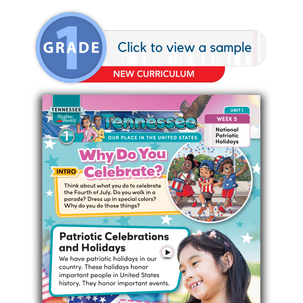 Tennessee Social Studies 1st Grade