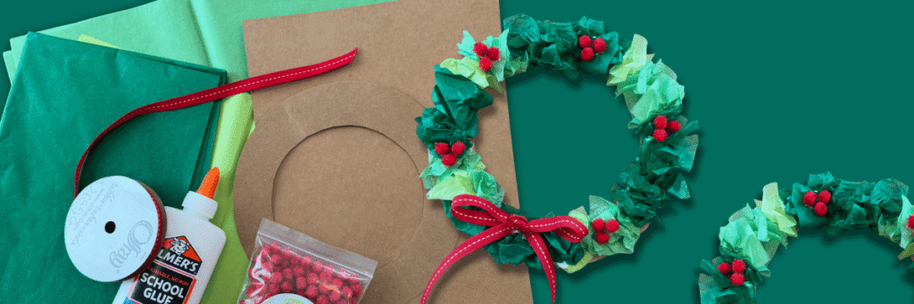 Wreath craft Art supplies and holiday wreath crafts
