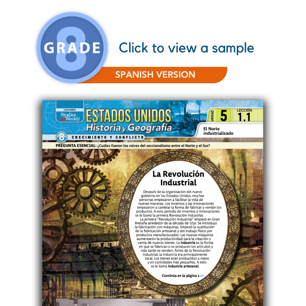 CA SS 7th Grade Spanish