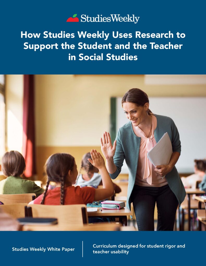 Student high-fiving teacher