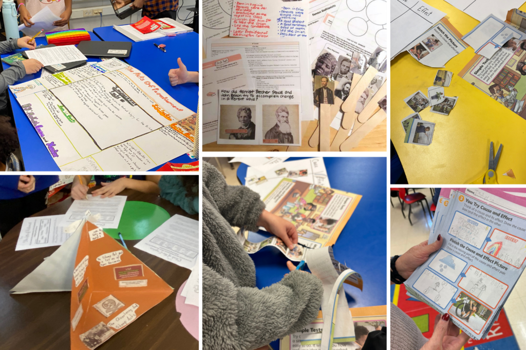 Students using Studies Weekly hands-on