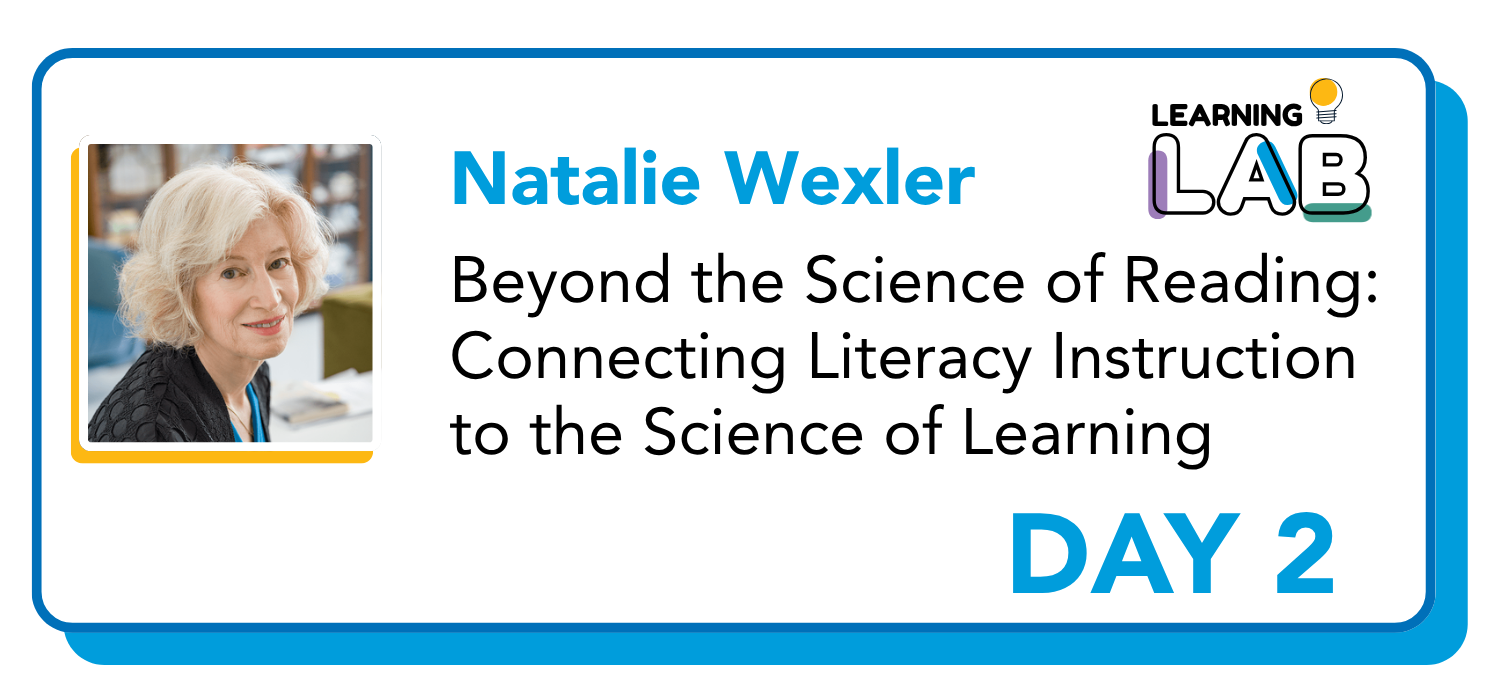 Natalie Wexler Keynote
