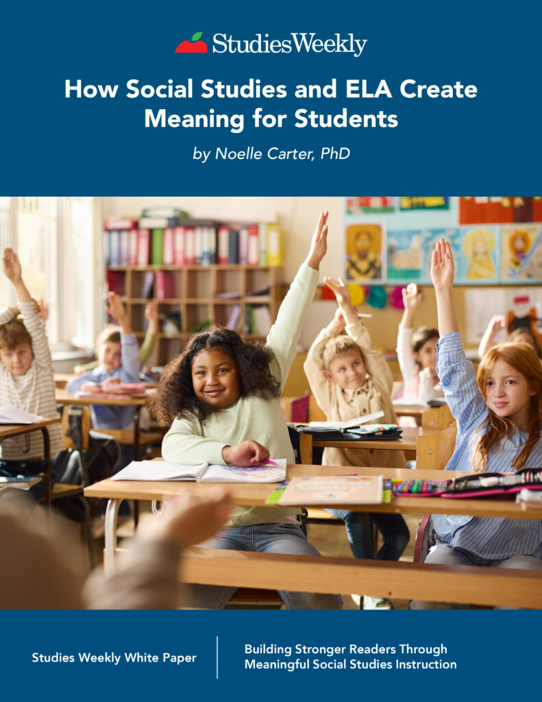 Thumbnail for white paper about how social studies and ELA create meaning for students