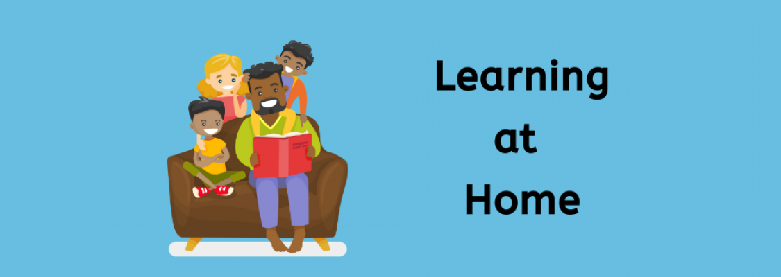 Learning At Home with Studies Weekly A Parent reads to his children at home